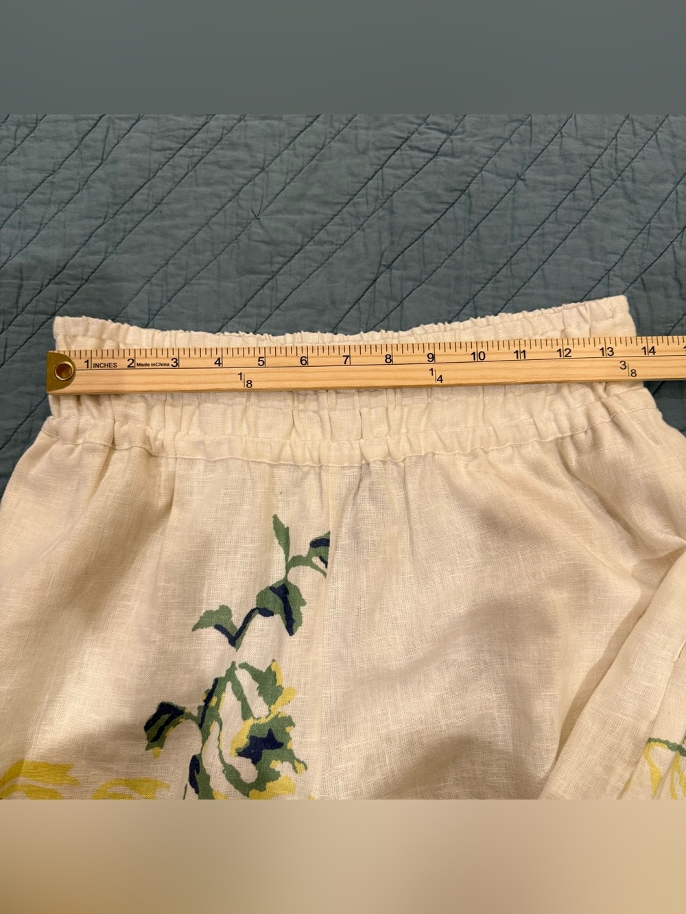 Anthropologie The Somerset Pull-on Trousers: Printed Linen Edition - Picture 9 of 11